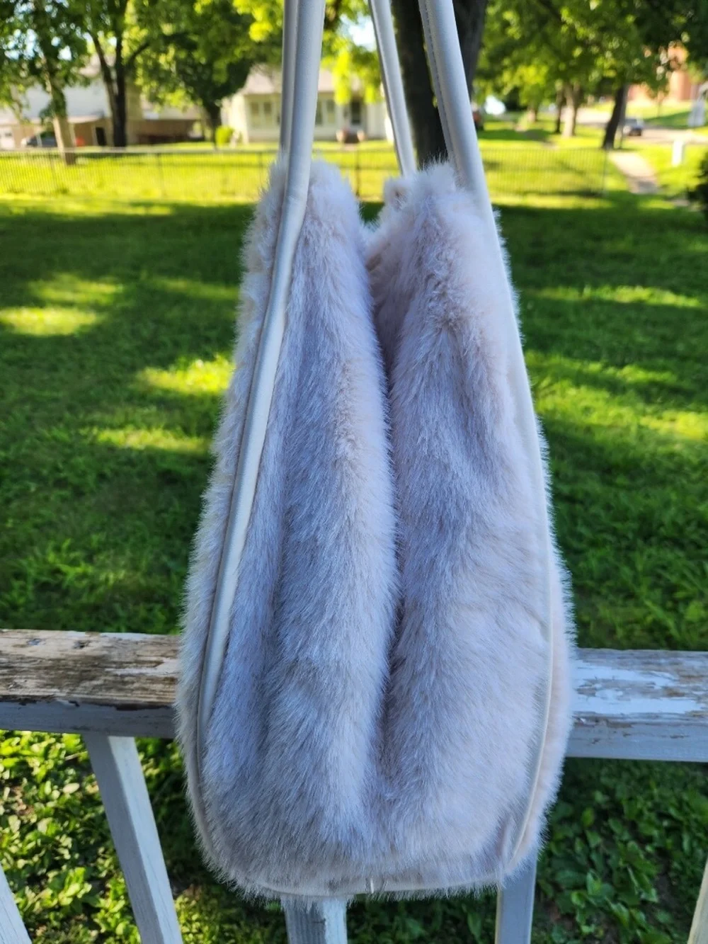 Faux fur tote/shoulder bag soft plush bag